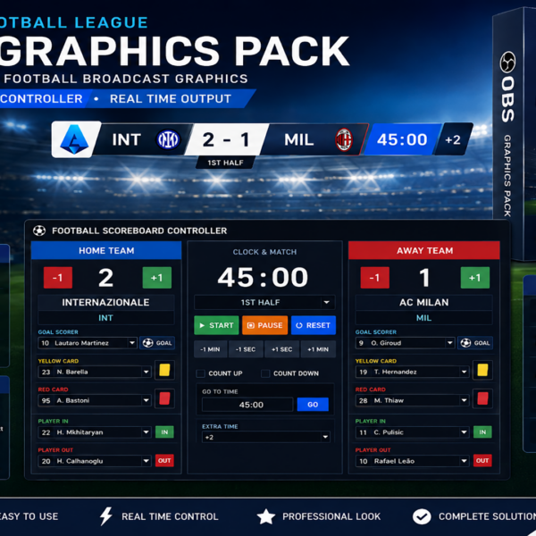 🇮🇹 Italian Football League – OBS Football Graphics Pack