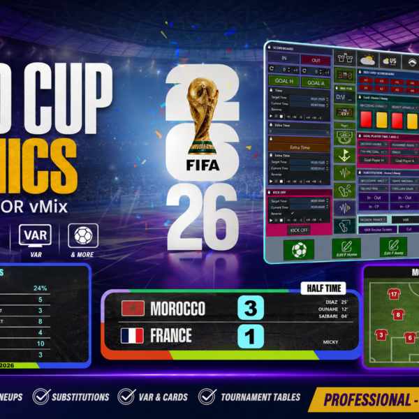 FIFA World Cup 2026 – Premium Graphics Pack for vMix
