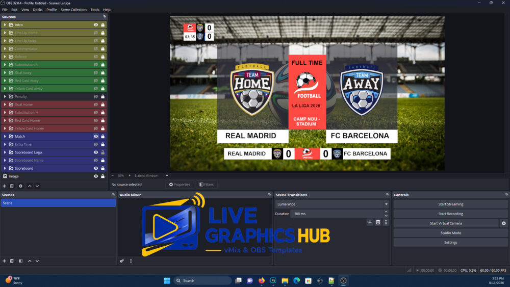 La Liga OBS Graphics Pack – Spanish Football Broadcast Graphics - Image 2