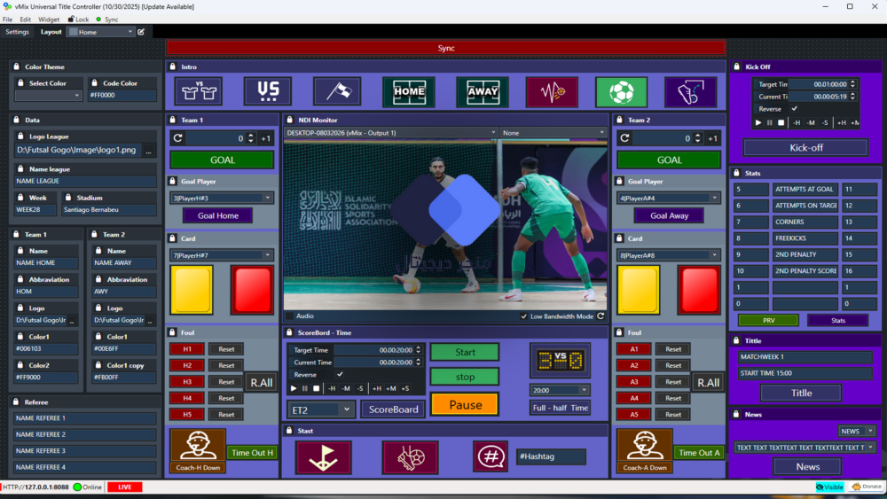 vMix – Futsal Graphics – Futsal Gogo - Image 4
