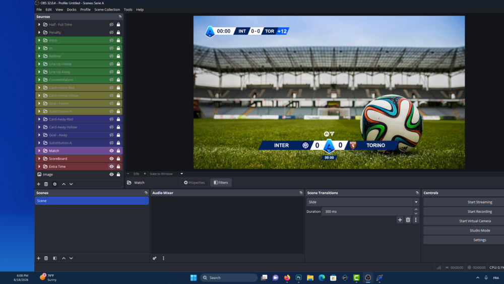 🇮🇹 Italian Football League – OBS Football Graphics Pack - Image 3